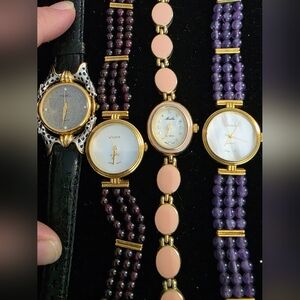 Vintage Boutique Watch Lot of 4 - Haiku, Moulin, & Beaded Styles